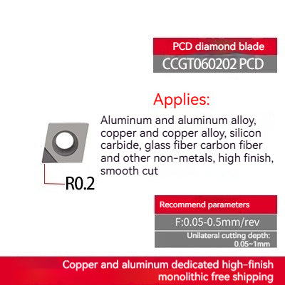 1032-Diamond inserts copper and aluminum special CNC lathe tools gemstone lathe cutter grain super bright PCD cutter head diamond cutter head Shandong Denso Pricision Tools Co.,Ltd.